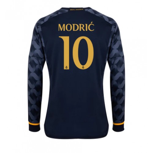 Moški Nogometni dresi Real Madrid Luka Modric #10 Gostujoči 2023-24 Dolgi Rokav